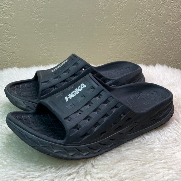 Hoka Shoes Hoka Comfort Black Slide Sandals Poshmark